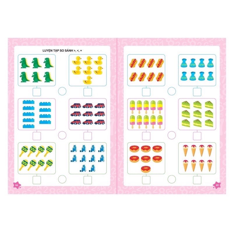 Sách Mầm Non- Bé Chinh Phục Toán Học Tư Duy- Sáng Tạo  100 Trang