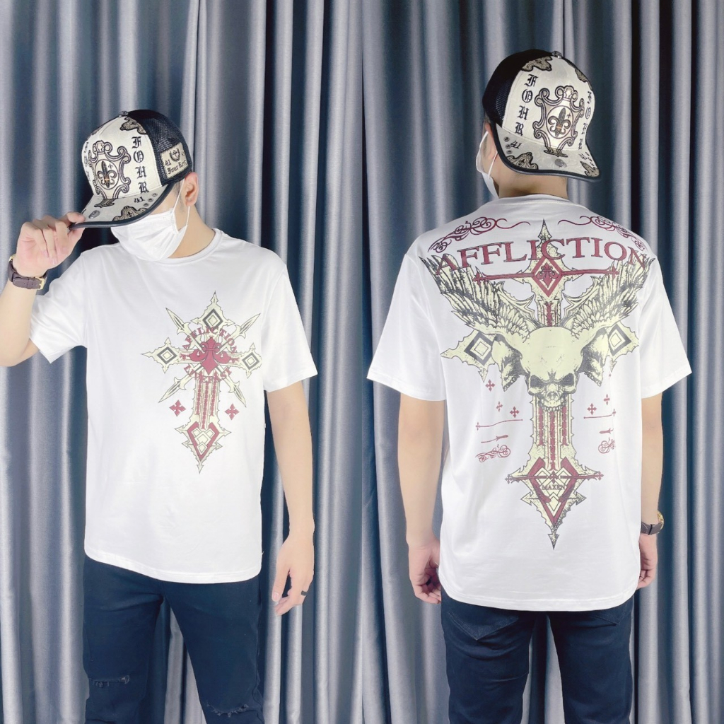 Áo thun ecko  ông địa  cổ tròn ThaiLan AFF thánh giá sọ có video review