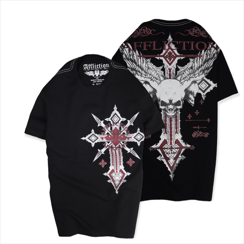 Áo thun ecko  ông địa  cổ tròn ThaiLan AFF thánh giá sọ có video review