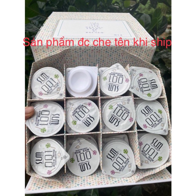 Bao cao su nội địa Trung siêu mỏng 001 slm 108 cái