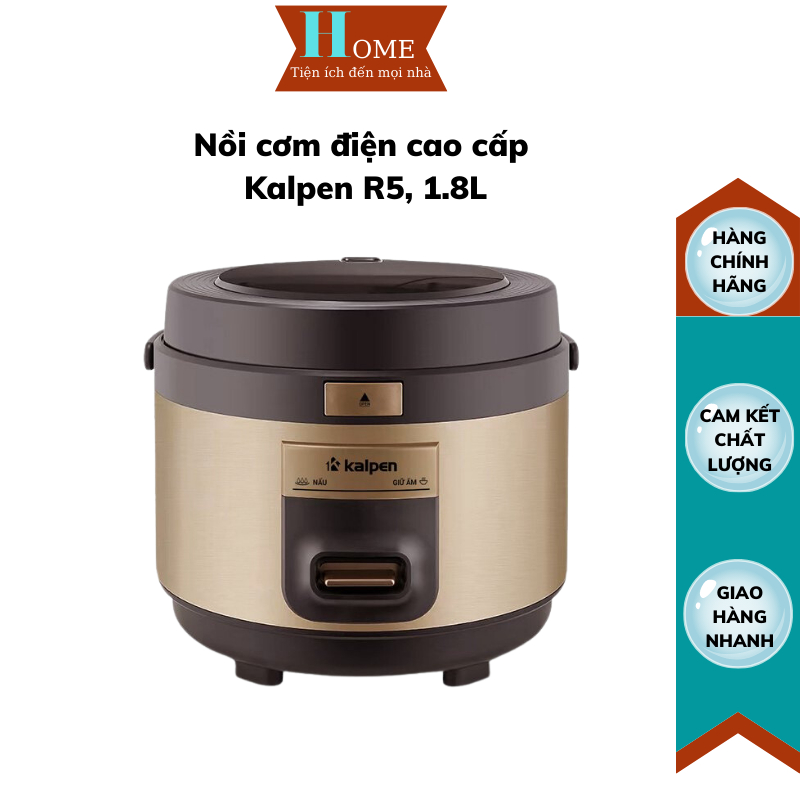 Nồi Cơm Điện Cao Cấp Kalpen R5 Công Suất 700W Dung Tích 1.8L Công Nghệ 3D Ủ Ấm