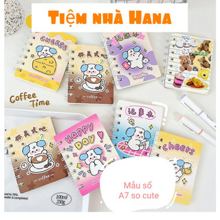 Sổ lò xo A7 chú chó tinh nghịch nhiều mẫu cute
