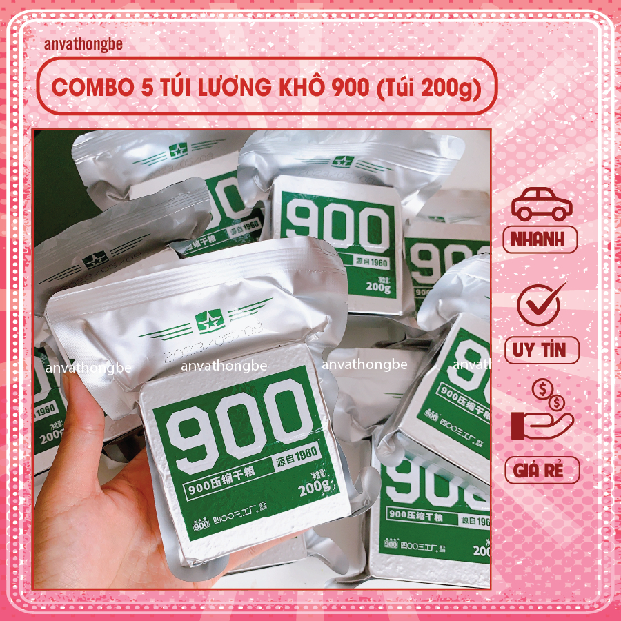Combo 5 túi lương khô 900 loại ngon (túi 200g)