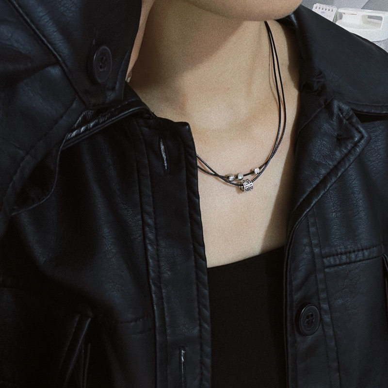 Vòng cổ Shou -  dây chuyền 2 dây mix charm vintage