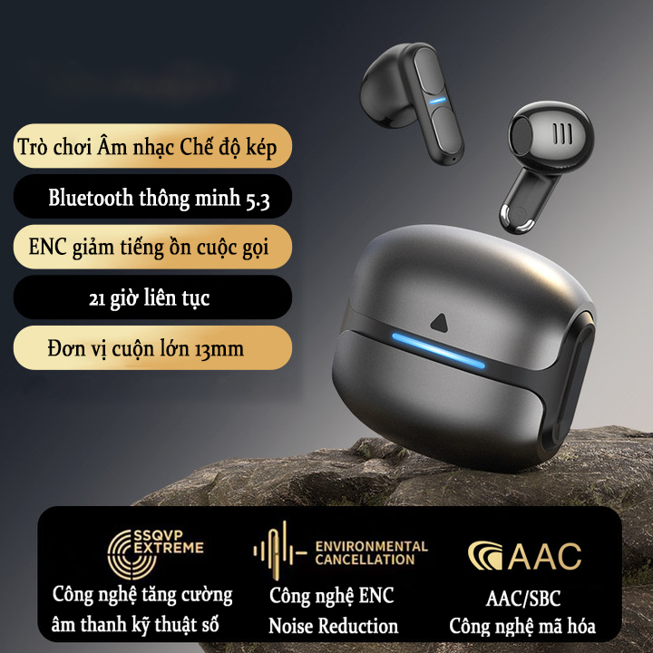 🔥có hàng sẵn🔥 Tai nghe Bluetooth Tai nghe Bluetooth không dây TG11 Tai nghe giảm tiếng ồn