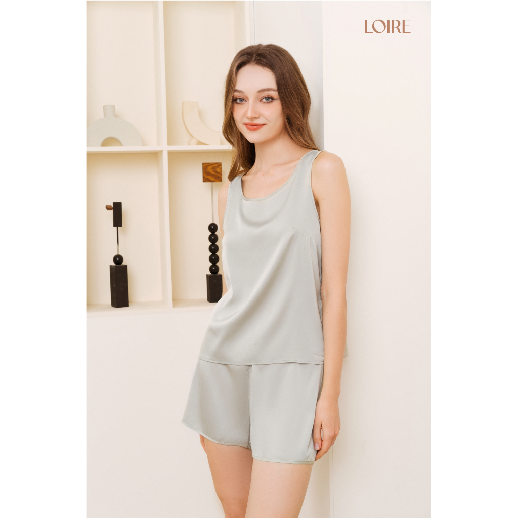 Bộ Đồ Ngủ Lụa Cộc Basic Loirechic BCC01