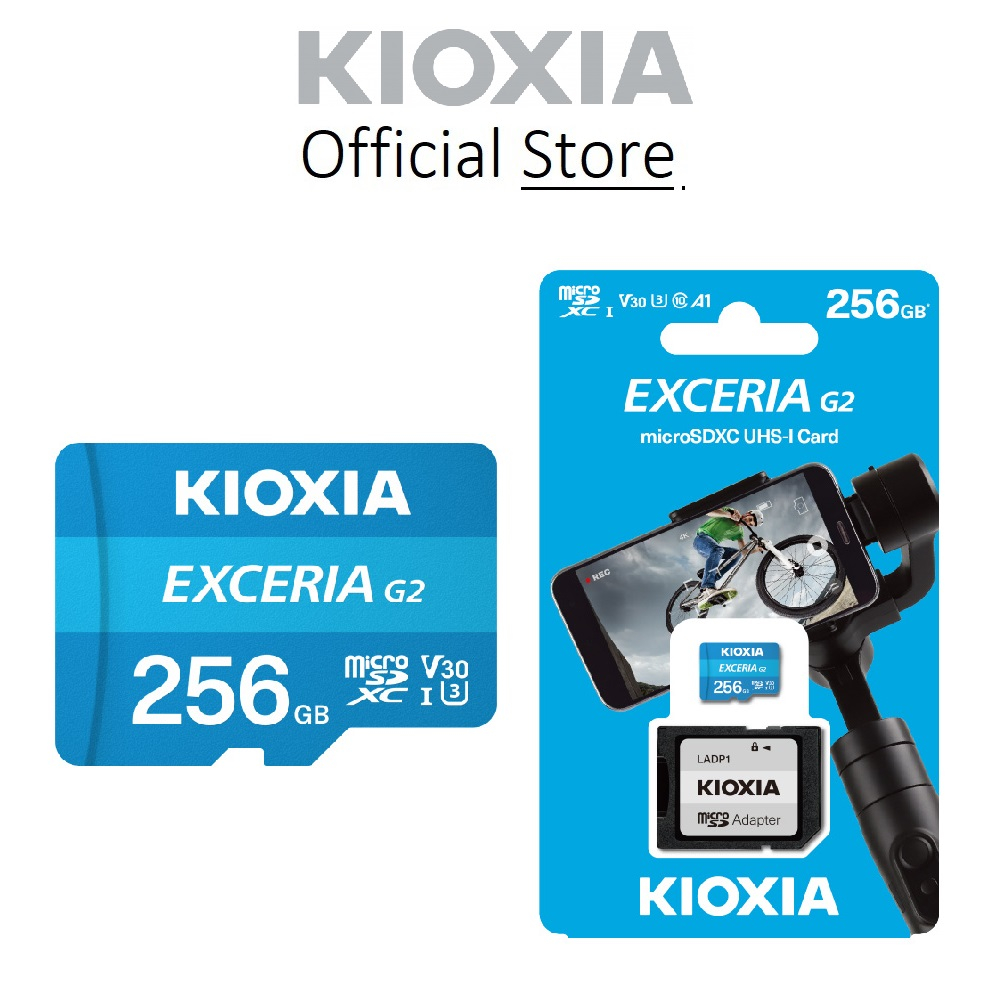 Thẻ nhớ Micro SDXC 256GB Kioxia Exceria UHS-I C10-LMEX1L256GG2 - Chính hãng