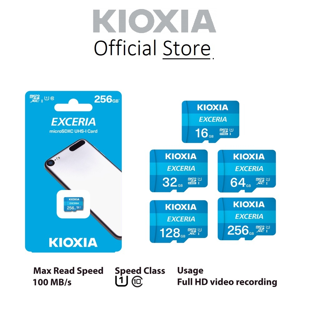 Thẻ nhớ Kioxia Micro SD HC Class 10 UHS-I 100MB/s - Bảo hành chính hãng