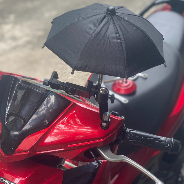 Giá Đỡ Điện Thoại Có Dù Che Nắng Màu Đen