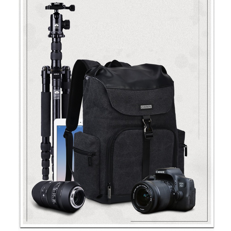 Balo đựng máy ảnh chuyên dụng Caden M8 chống mưa Chính hãng