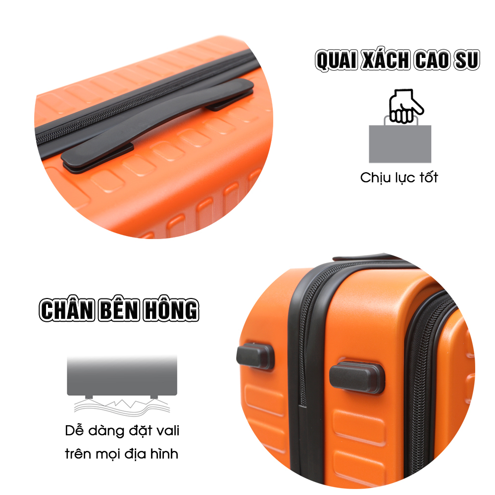 Vali nhựa kéo du lịch cao cấp TRIP LUX99 size 20inch có ngăn riêng đựng Laptop