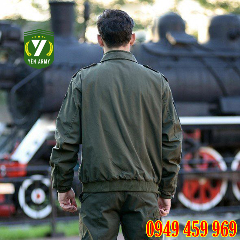 Áo Khoác Lính Nam - Áo Khoác Kaki Nam Túi Hộp Phong Cách Lính Mỹ - Mã AK336