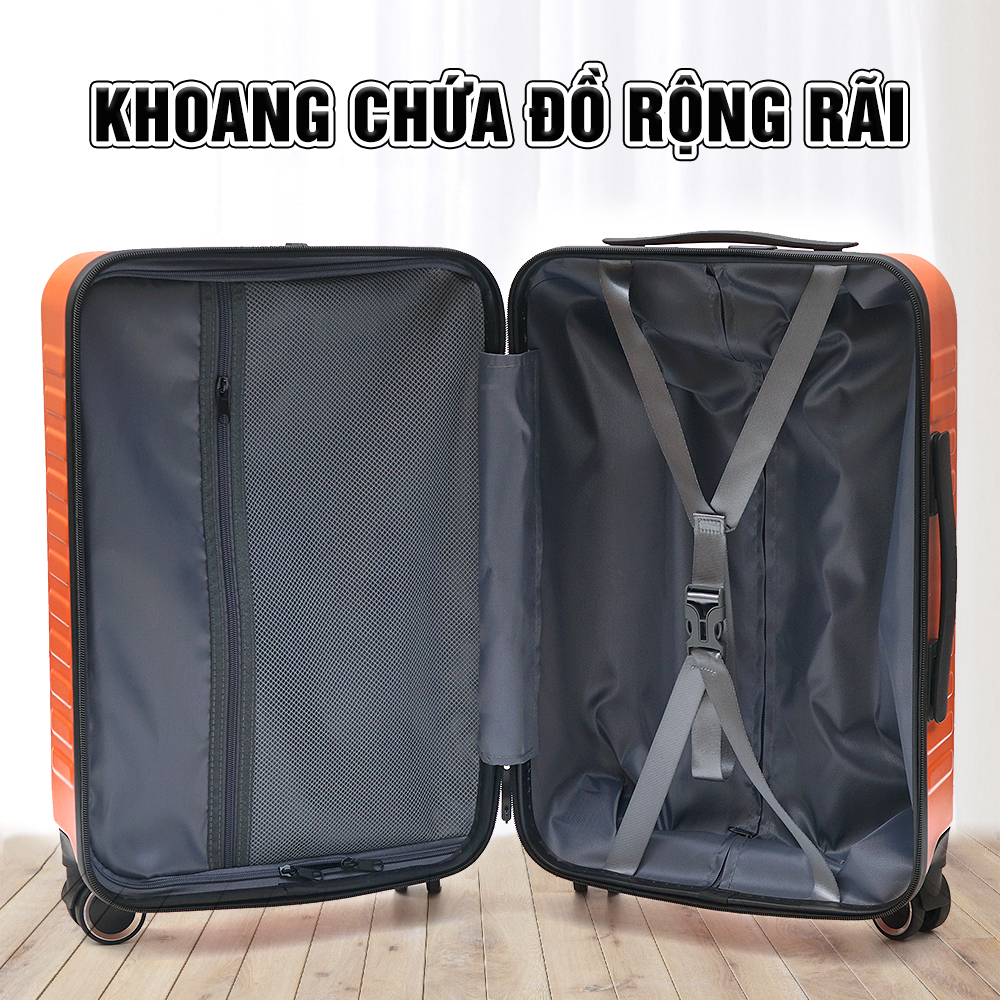 Vali nhựa kéo du lịch cao cấp TRIP LUX99 size 20inch có ngăn riêng đựng Laptop