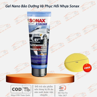 [Tặng Mút] Gel Phục Hồi Và Làm Mới Nhựa Sonax Xtreme Plastic Restorer 250ml 210141