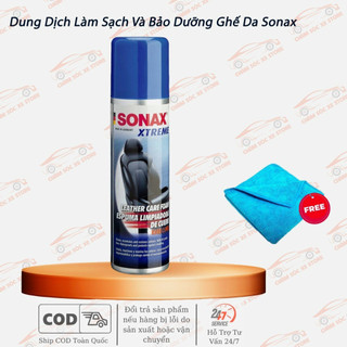 [Tặng Khăn] Dung Dịch Làm Sạch Và Bảo Dưỡng Ghế Da - Sonax Xtreme Leather Care Foam 250ml 289100