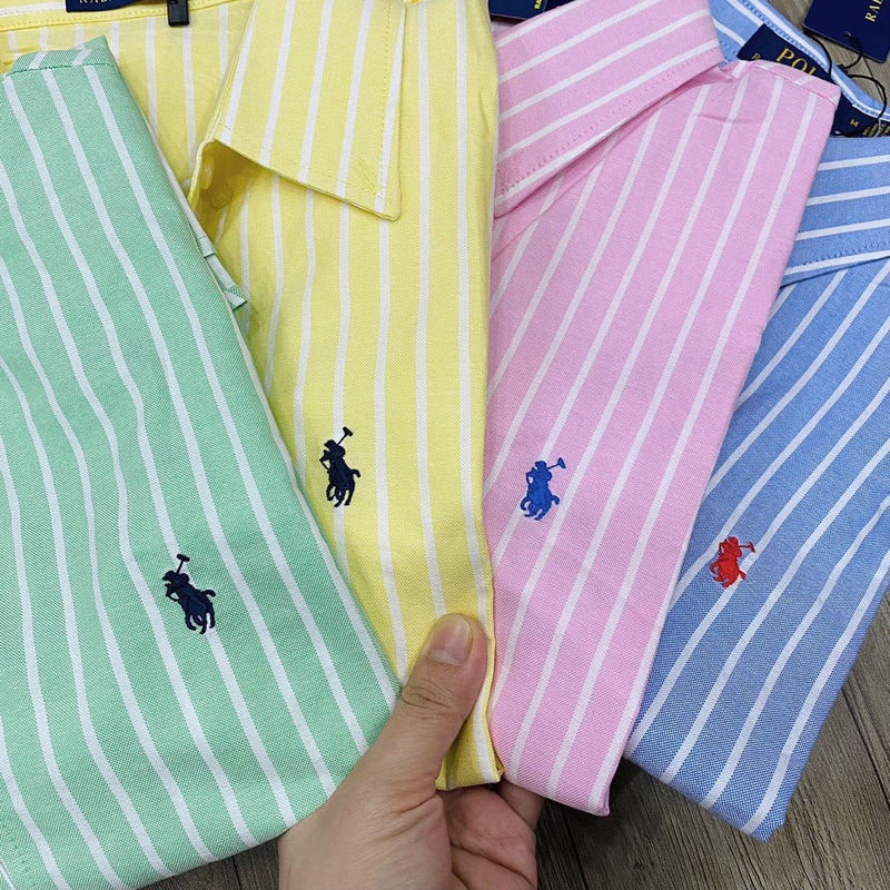 Sơmi thêu polo tay dài  -