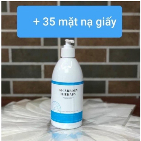 Mặt Nạ Thải Độc CO2 Hàng Hàn Chai Lớn 500ml Kèm 35 Mặt Nạ Giấy CO2