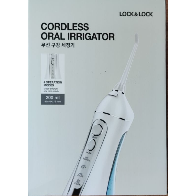 Máy tăm nước không dây Lock&Lock Cordless Oral Irrigator ENR156BLU - 200ml - Màu xanh da trời l