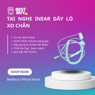 Tai nghe inear dây lò xo chân
