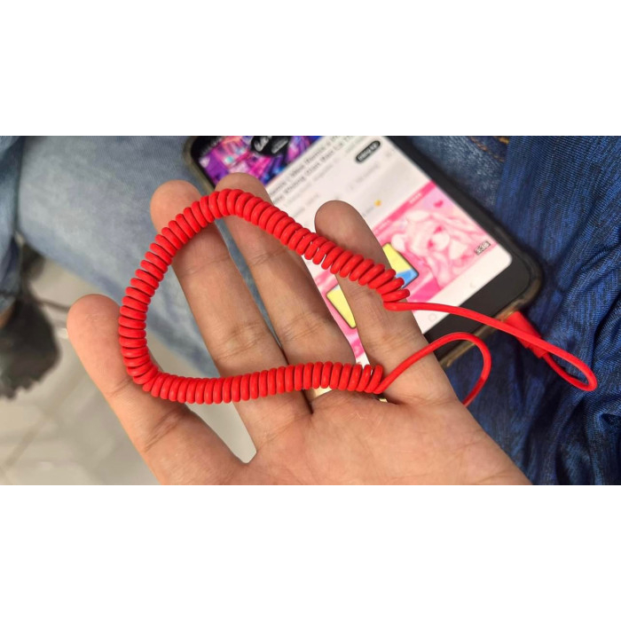 Tai nghe inear dây lò xo chân