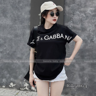 Áo Thun Nữ siêu cấp Form chuẩn Kenzia Lady- Áo Phông Cổ Tròn Tay Ngắn  Basic Cotton 100%  - KA5064