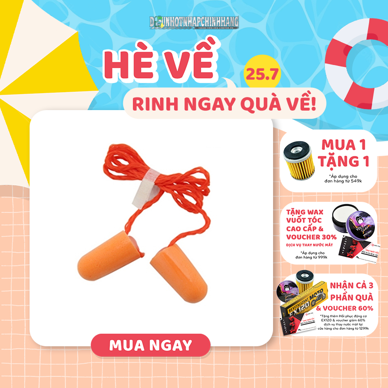 Nút tai chống ồn 3M 1110 - Bịt tai chống ồn lên đến 29Db