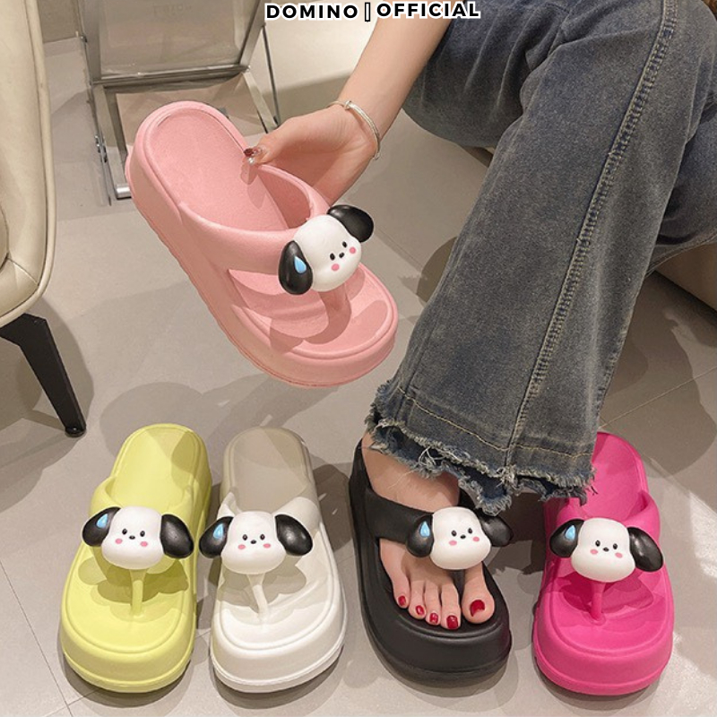 Dép Bánh Mì 2023 Domino Hình Gấu Dễ Thương Nhiều Màu Sắc