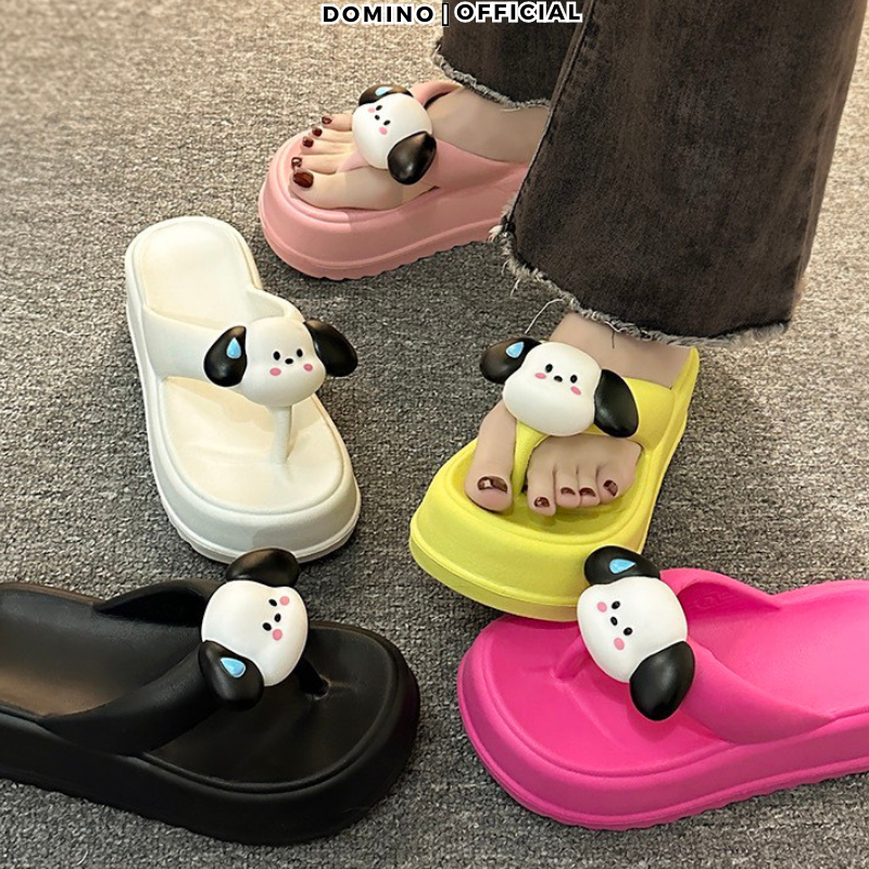 Dép Bánh Mì 2023 Domino Hình Gấu Dễ Thương Nhiều Màu Sắc
