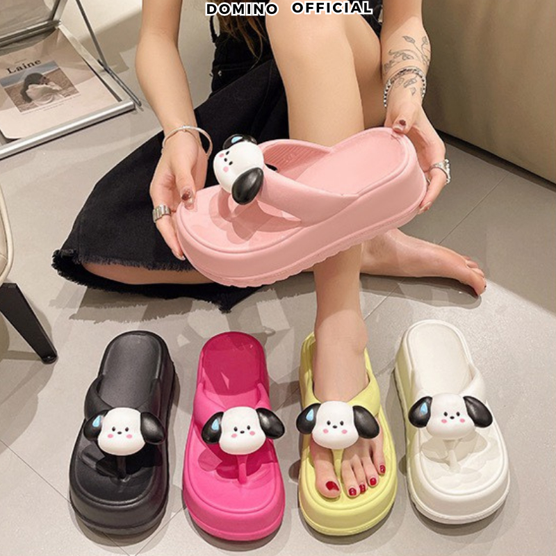 Dép Bánh Mì 2023 Domino Hình Gấu Dễ Thương Nhiều Màu Sắc