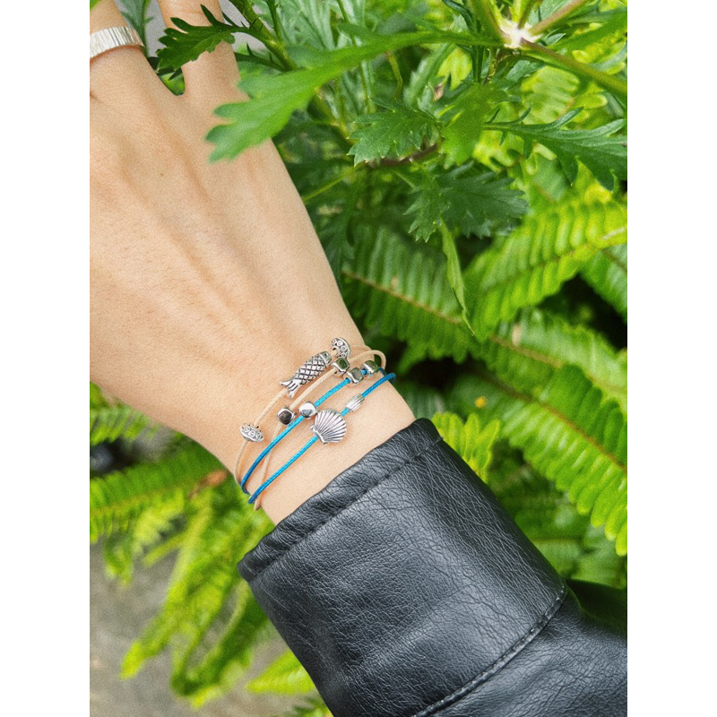 Vòng tay Umi - Vòng tay charm chú cá, vỏ sò vintage