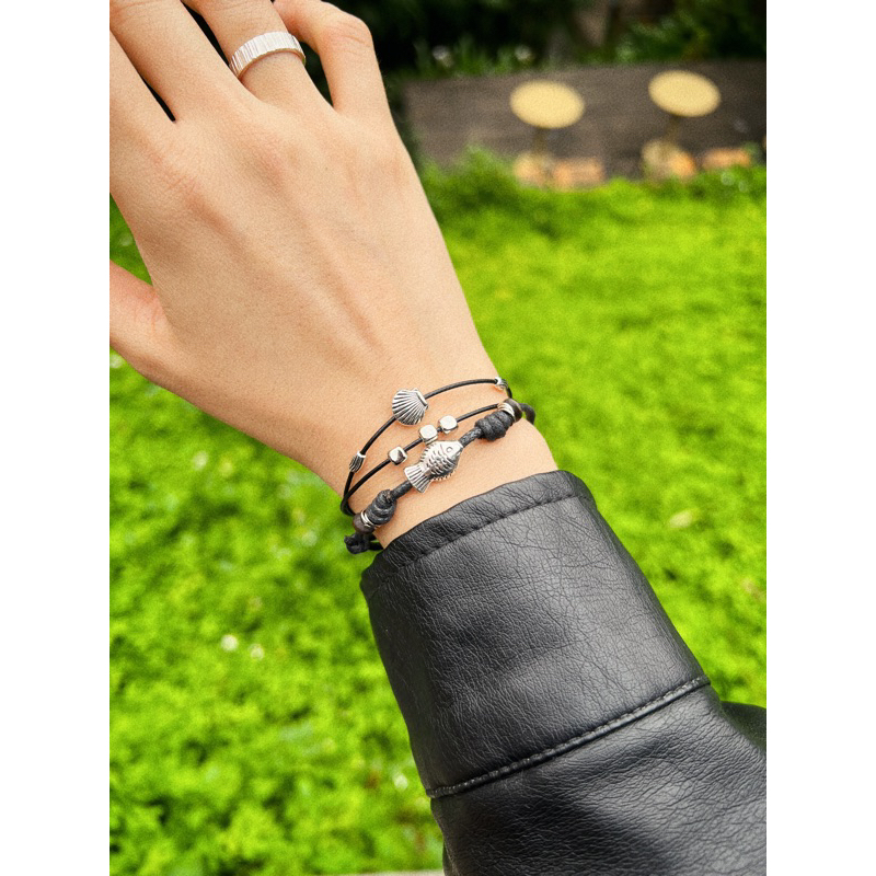 Vòng tay Umi - Vòng tay charm chú cá, vỏ sò vintage