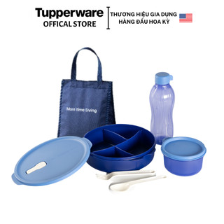 Bộ bình nước hộp cơm trưa Tupperware Fit To Go - Nhựa nguyên sinh an toàn - Dùng được lò vi sóng - Bảo hành trọn đời