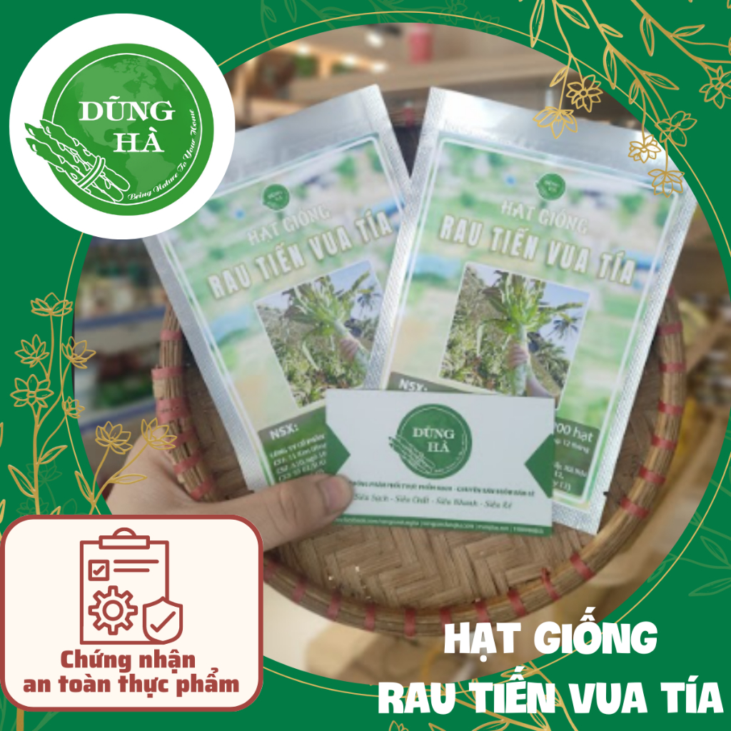 Hạt giống Rau Tiến Vua (Ngó Xuân) tươi, cam kết hạt giống chuẩn, tỉ lệ nảy mầm 100%