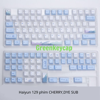 Keycap profile cherry Haiyun, nhựa PBT phù hợp với bàn phím cơ và các layout 61/68/75/84/87/98/104/108