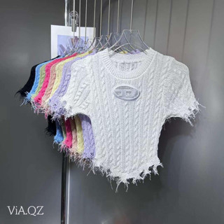 Áo croptop len Diesel tua rua hàng QCL1 Lucik Shop AT0087
