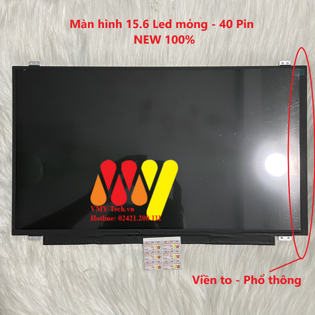 Màn hình laptop 15.6 Led Mỏng SLIM 40 Chân - 40 PIN thay thế cho laptop HP Dell Sony Samsung Acer Asus