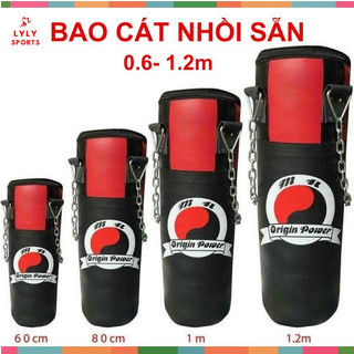 Bao Cát nhồi sẵn hoàn thiện cao 60cm tới 1.2m hàng nhồi chặt đạt chuẩn có lót mút trắng phía trong như hình