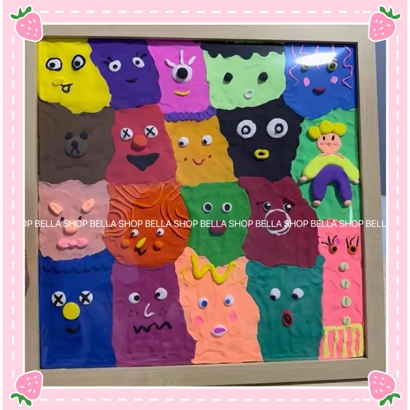 Đất Sét 12 Màu Siêu Nhẹ Tự Khô  Đồ Chơi Giải Trí An Toàn Cho Bé Tự Do Sáng Tạo