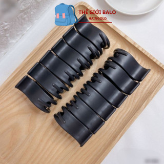 Kẹp cua đen nhám nữ, kẹp càng cua cứng dẻo, kẹp tóc nữ