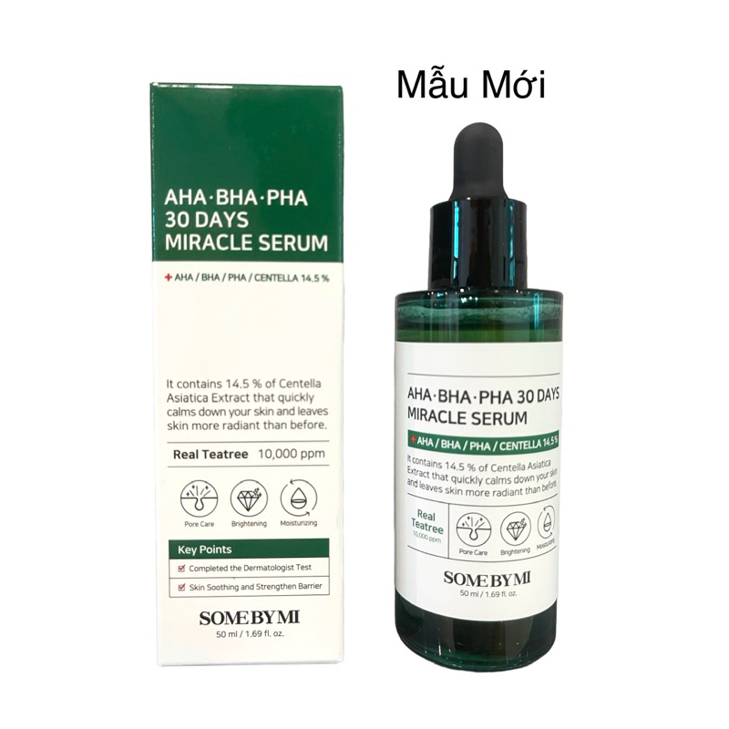 Bộ 3 Sản Phẩm Cho Da Mụn Some By Mi AHA-BHA-PHA 30Days Miracle Fullsize