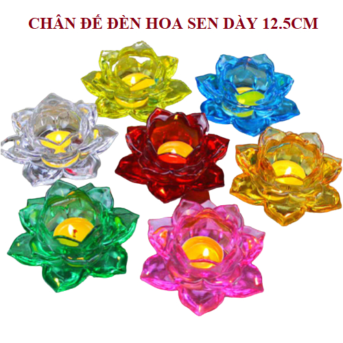 Đế Đèn Rỗng HOA SEN 12.5cm dày, không nóng tay