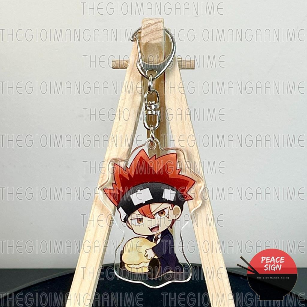 Móc khóa MASHLE Muscles And Magic ver NGỒI ÔM - CƠ BẮP VÀ PHÉP THUẬT anime chibi trong acrylic