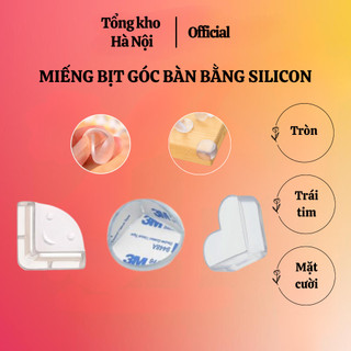 Bịt góc bàn, bọc cạnh bàn kính, cạnh tủ vuông bằng silicon an toàn cho bé