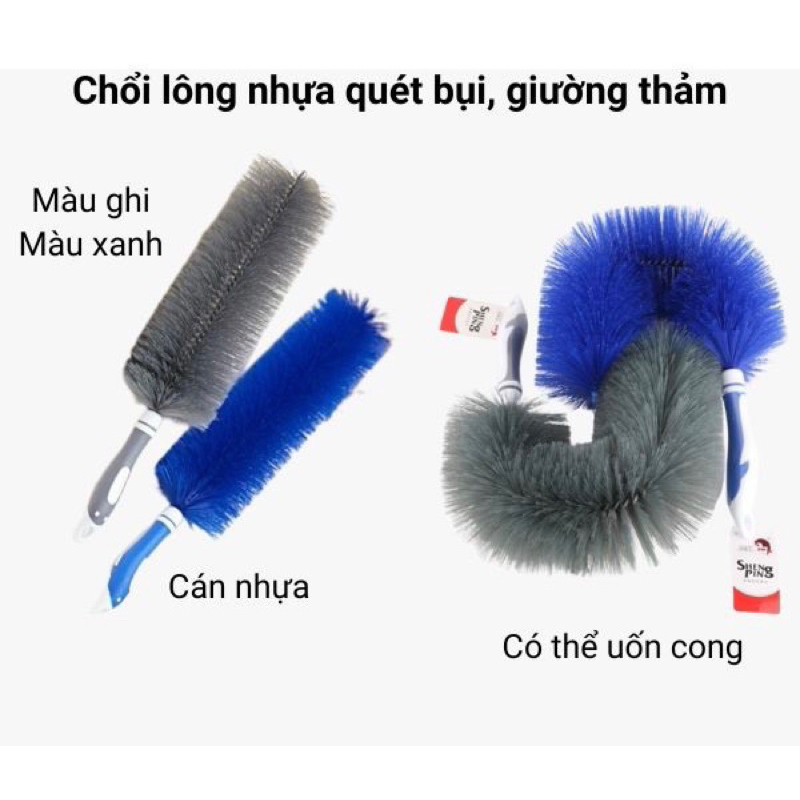 Chổi cọ vệ sinh quạt, phủi bụi đa năng, dụng cụ vệ sinh nhà cửa