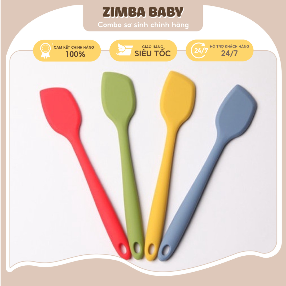 Phới trộn, nấu ăn cho bé Silicon COOKING STIRRER cao cấp chính hãng Bluemama Hàn Quốc Zimbababy