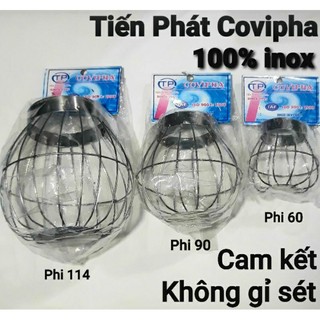 Quả cầu chắn rác 100% inox Covipha phi 60 90 114