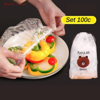Màng bọc thực phẩm, màng bọc thực phẩm có chun tiện lợi loại đủ 100 cái