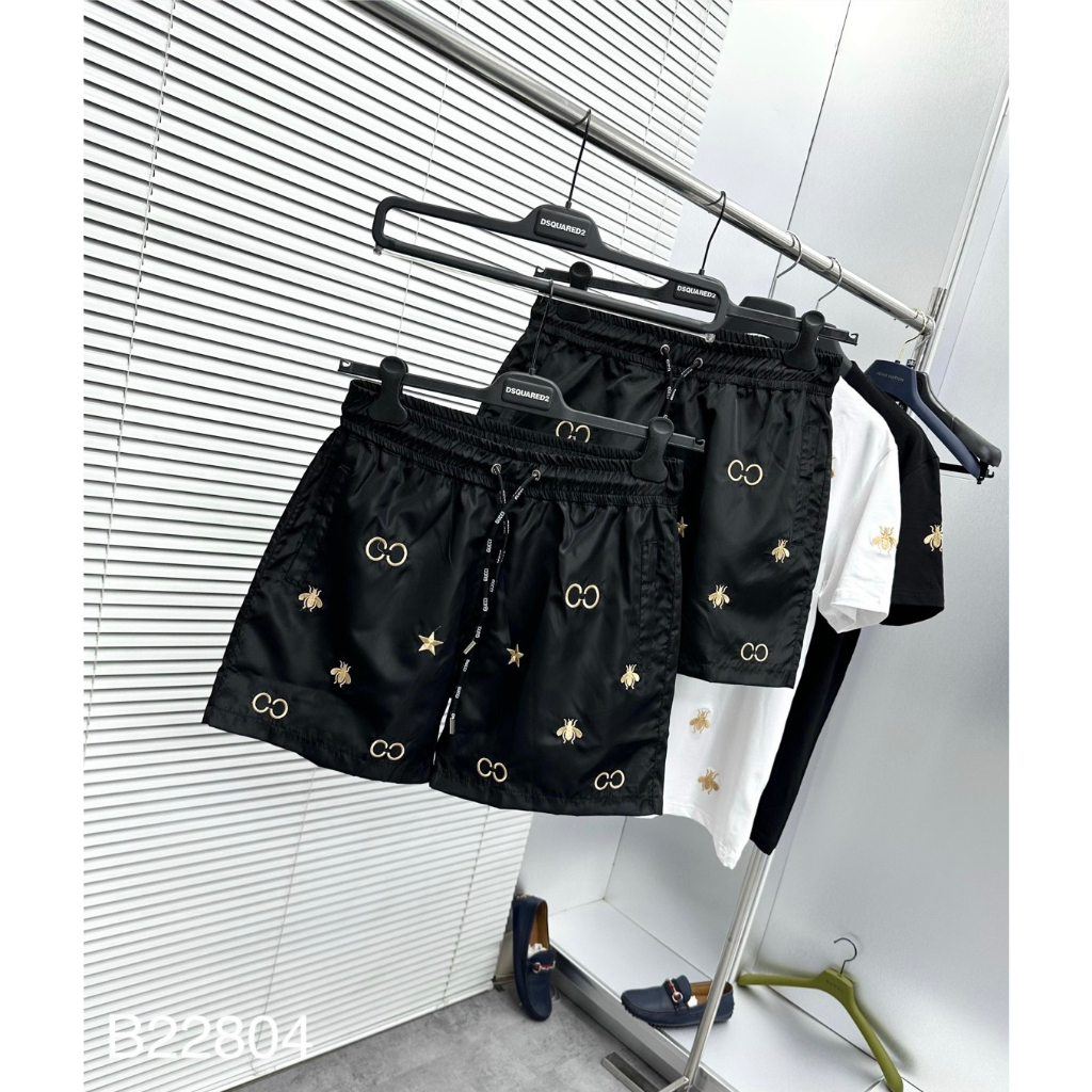 Bộ Hè Nam G.C Thêu Hình Ong Siêu Đẹp - Bộ Cộc Nam G.C Cực Hót 2023