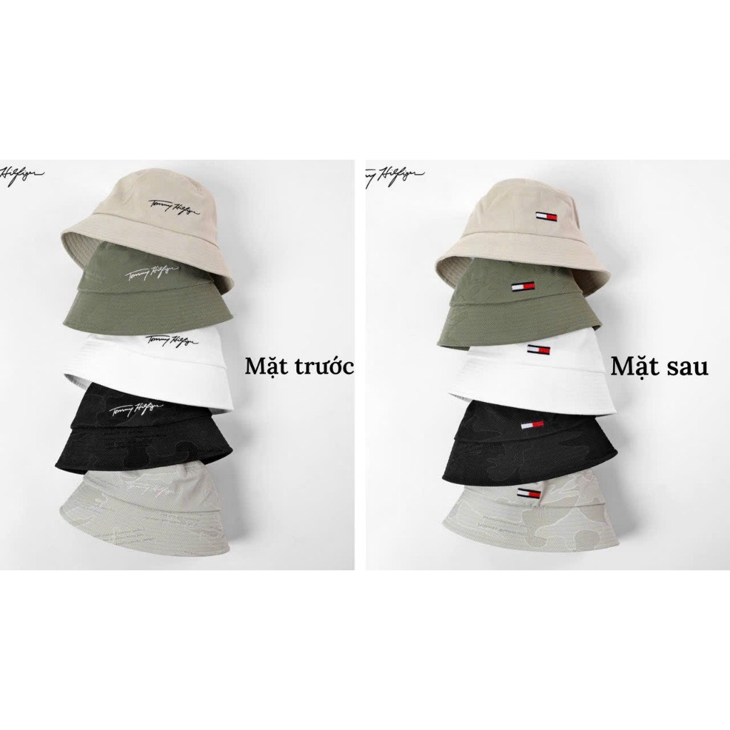 Mũ Buckets Meowist Unisex chất liệu vải Kaki logo Tom,nón buckets Meowist