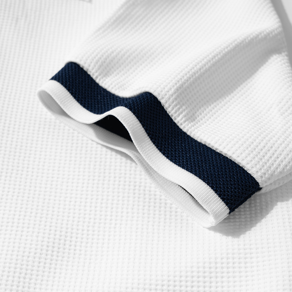 Áo thun Polo nam PERU vải Tổ ong WAFFLE cao cấp, trẻ trung, thanh lịch, chuẩn form - HUSSIO